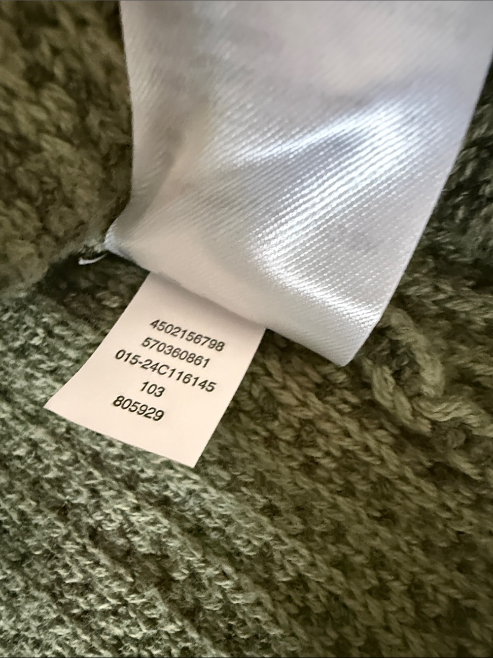 Chico's Olive Green Pocketed Double-Breasted Knit Blazer, Size 1/M - Picture 4 of 8